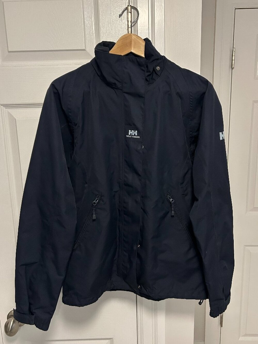Helly Hansen HellyTech Vintage Blue Rain Waterproof Jacket Womens M